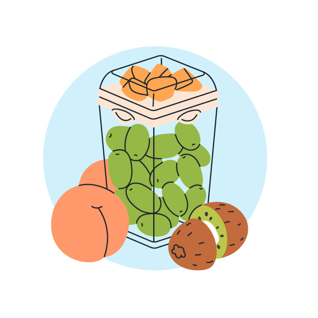 Snack on fruit, nuts and seeds